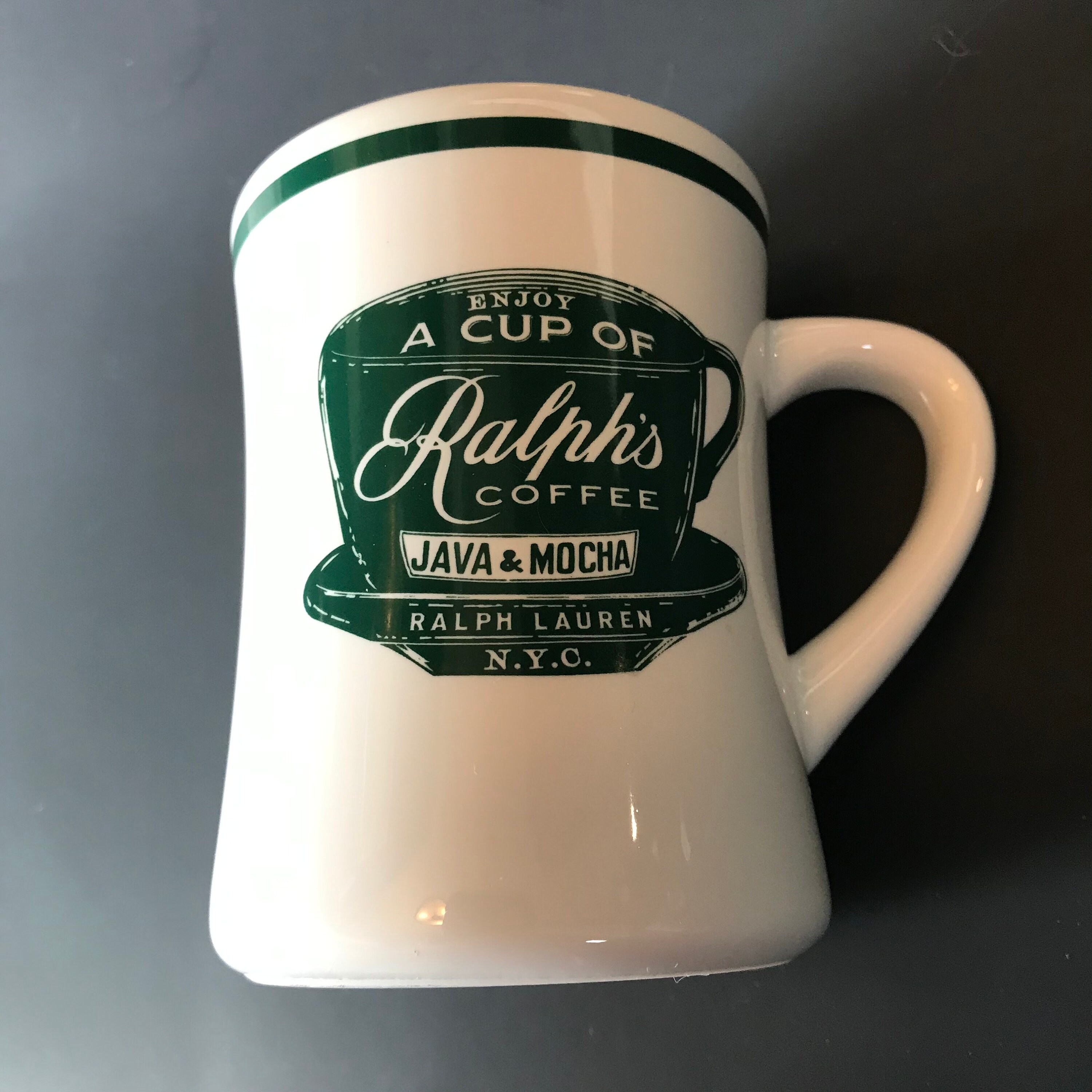 Ralph Lauren Mug enjoy A Cup of Ralphs Coffee Java & Mocha - Etsy