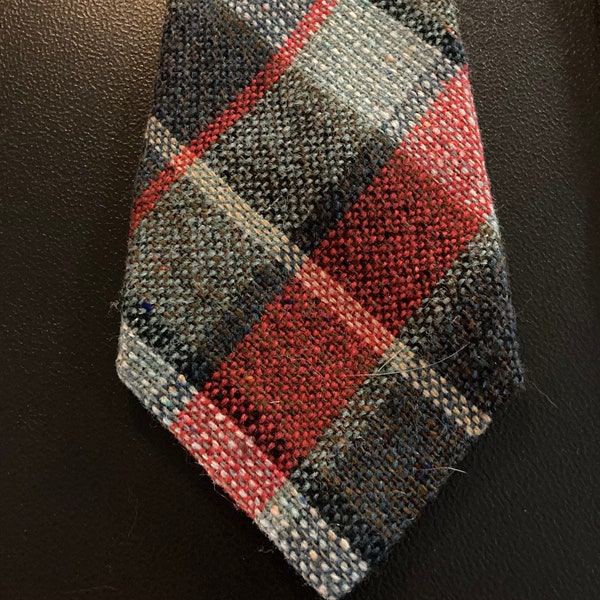 Scottish 100% Wool Tie, Nethy Tweed Necktie, Made in Scotland