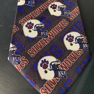 Vintage Silverwolves Football Necktie