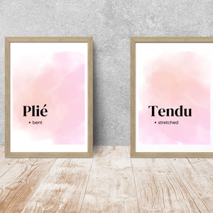 Ballet Definition Posters - Dance Studio Decor