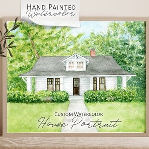House Portrait, Watercolor Custom House Painting From Photo, housewarming gift, Realtor Closing Gift, First Home Gift, home painting