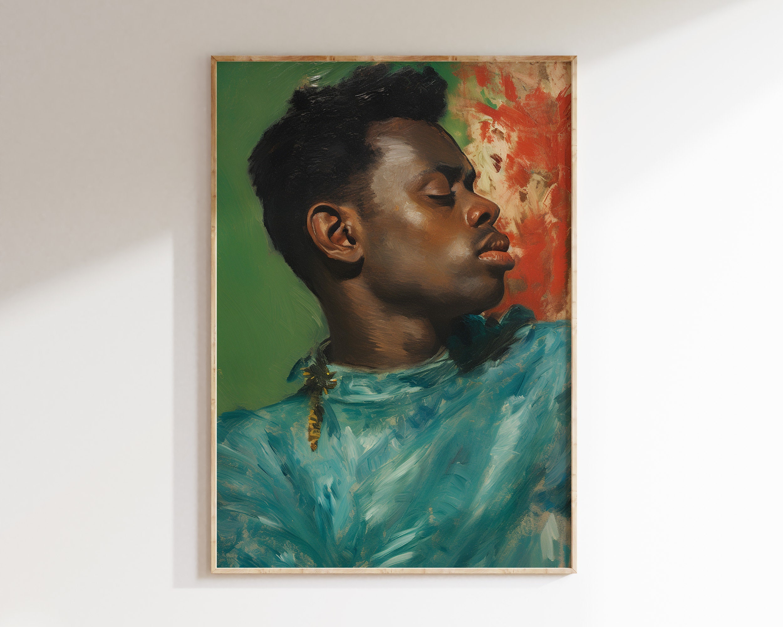 Black People Wall Art, Printable Vintage Art, Black Man Prints, African