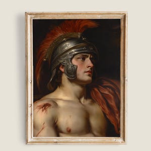 Roman Soldier Renaissance Dark Academia Wall Art