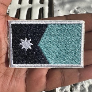 Minnesota State Flag Patch – 3” x 2” Iron-On / Sew-On Embroidered Patch