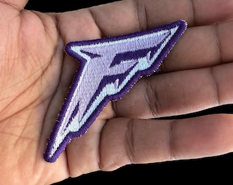 Purple Lightning Embroidered Patch – Minnesota Frost Iron-On Applique
