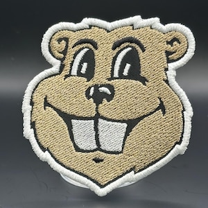 Toppa "Goldy Gopher" dell'Università del Minnesota, 3,5 x 3,5 pollici