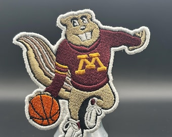 Minnesota Basketball Vintage Mascot Patch Iron On/Sew On