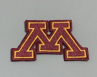 Minnesota Block "M" Embroidered Patch – MEDIUM 3.5inx2in