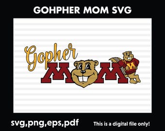 University of Minnesota Gopher Mom SVG/PNG