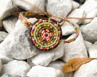 Autumn Heartstrings Medallion Bracelet