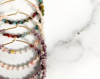 Twisted Tribal Hoops