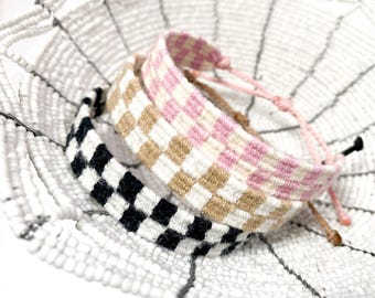 Checkered Tribal Cuffs