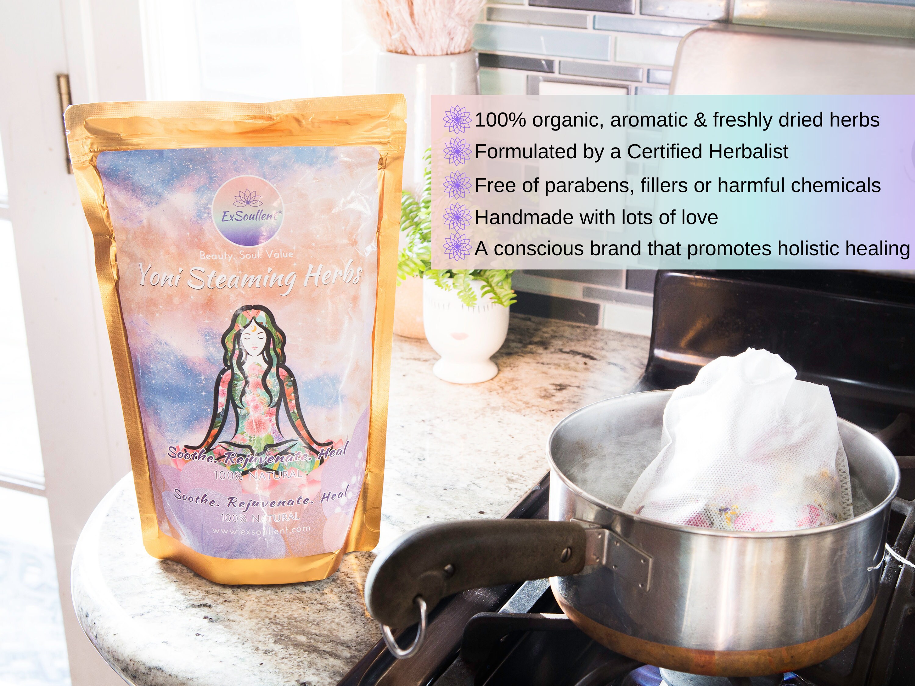 YONI STEAM Organic Vaginal Steaming Herbs Blend for Womb photo