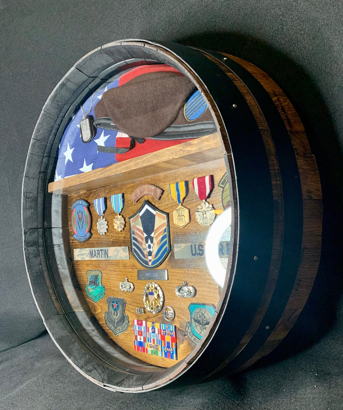 Custom Barrel Shadow Box Etsy
