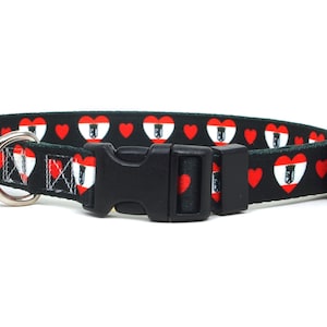 Dog Collar | I Love Berlin | Quick Release or Martingale Style | Made in NJ, USA