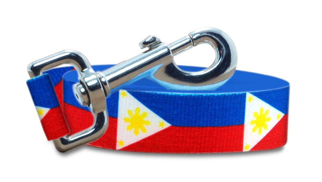 Dog Leash Lead Philippines Flag Filipino Colors 6 Foot Etsy