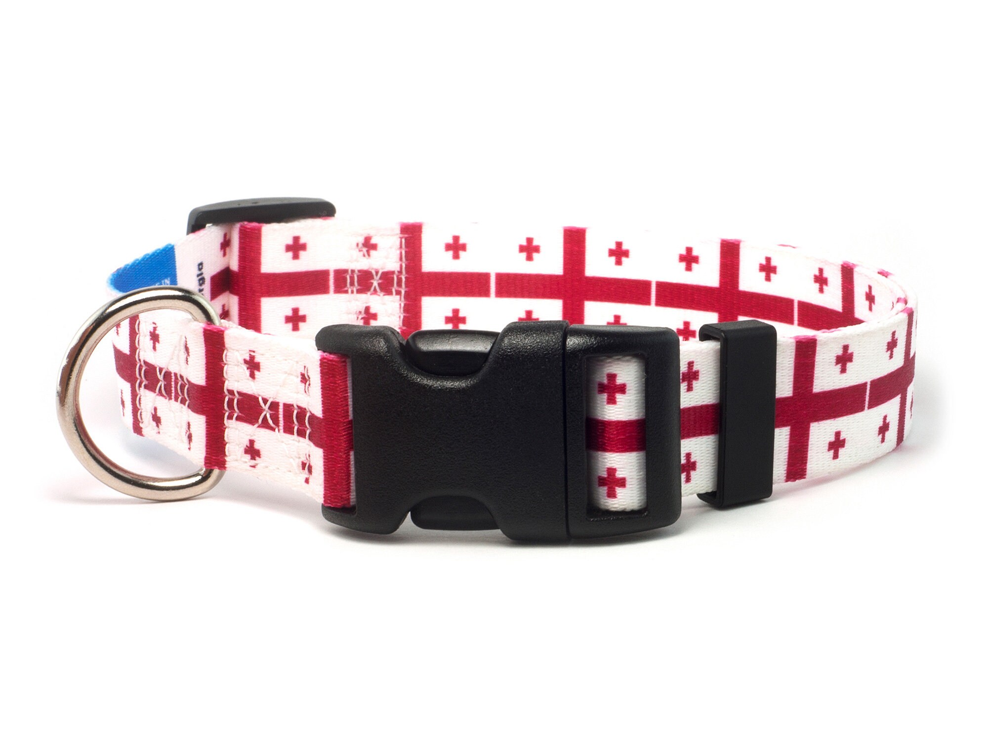 Buckle-Down Hunde-Leine Im Design Der Georgia-Flagge – In Verschiedenen Längen & Breiten Für Hunde Aller Größen