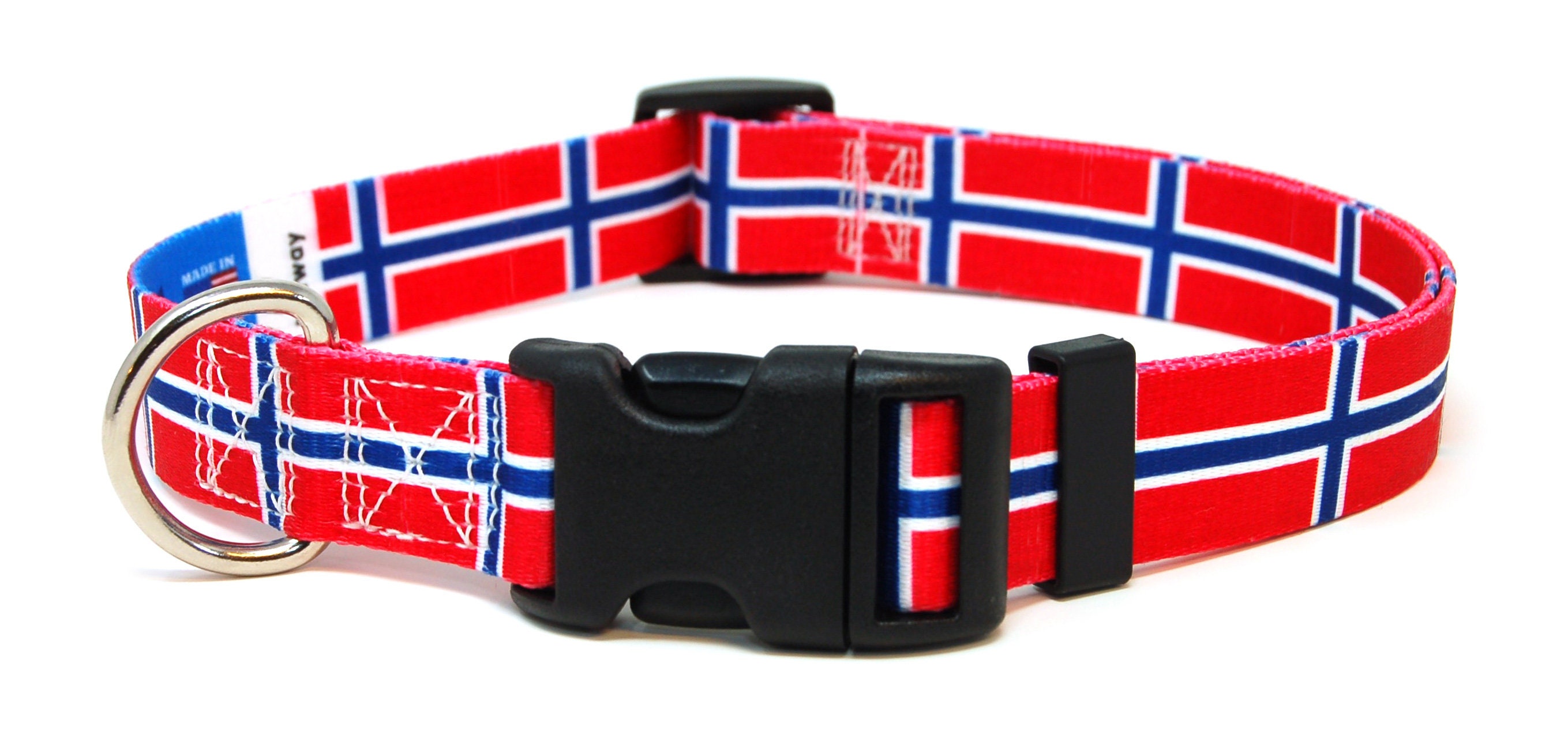 Dog Collar in Nordic Flag Colors — Sweden — Steller Handcrafted Goods