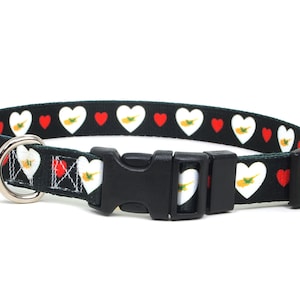 Dog Collar | I Love Cyprus | Quick Release or Martingale Style | Made in NJ, USA