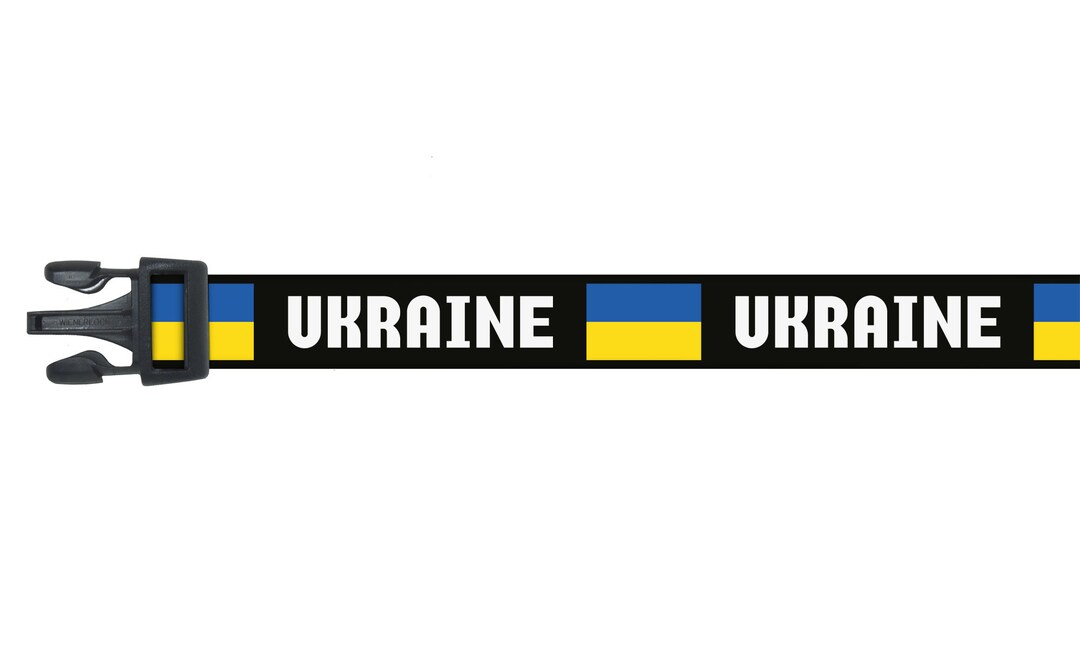 Ukrainian Dog Collar Ukraine Flag Country Name Pride Etsy
