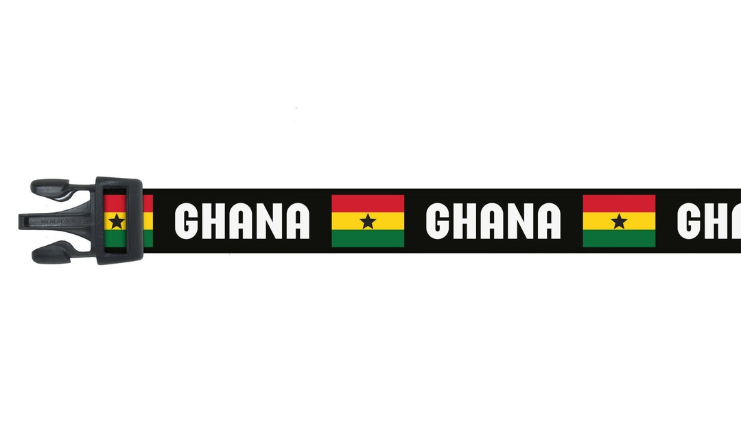 Ghanaian Dog Collar Ghana Flag Country Name Pride Events Etsy