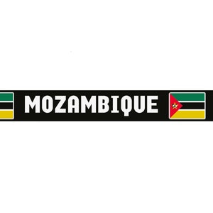 Mozambican Dog Collar | Mozambique Flag + Country Name | Pride Events | Quick-Release Buckle Style Or Martingale Style
