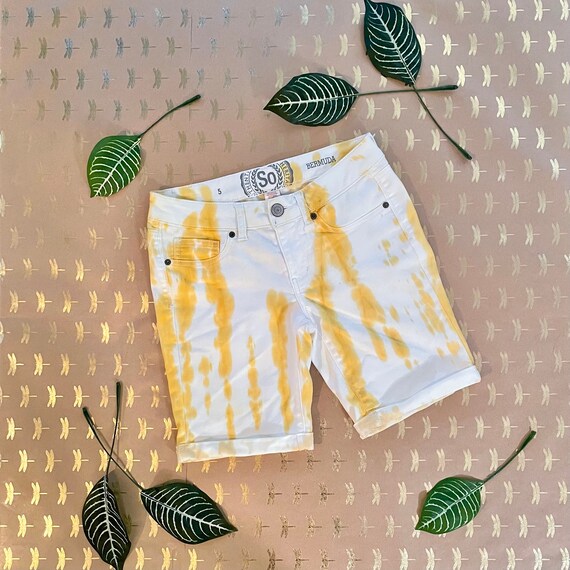 Junior Size 5 Sunburst Tie Dye Shorts 