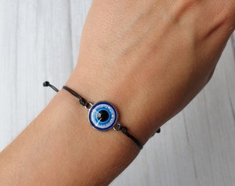 Evil eye bracelet Mens bracelet Women protection bracelet Nazar red string bracelet Handmade jewelry
