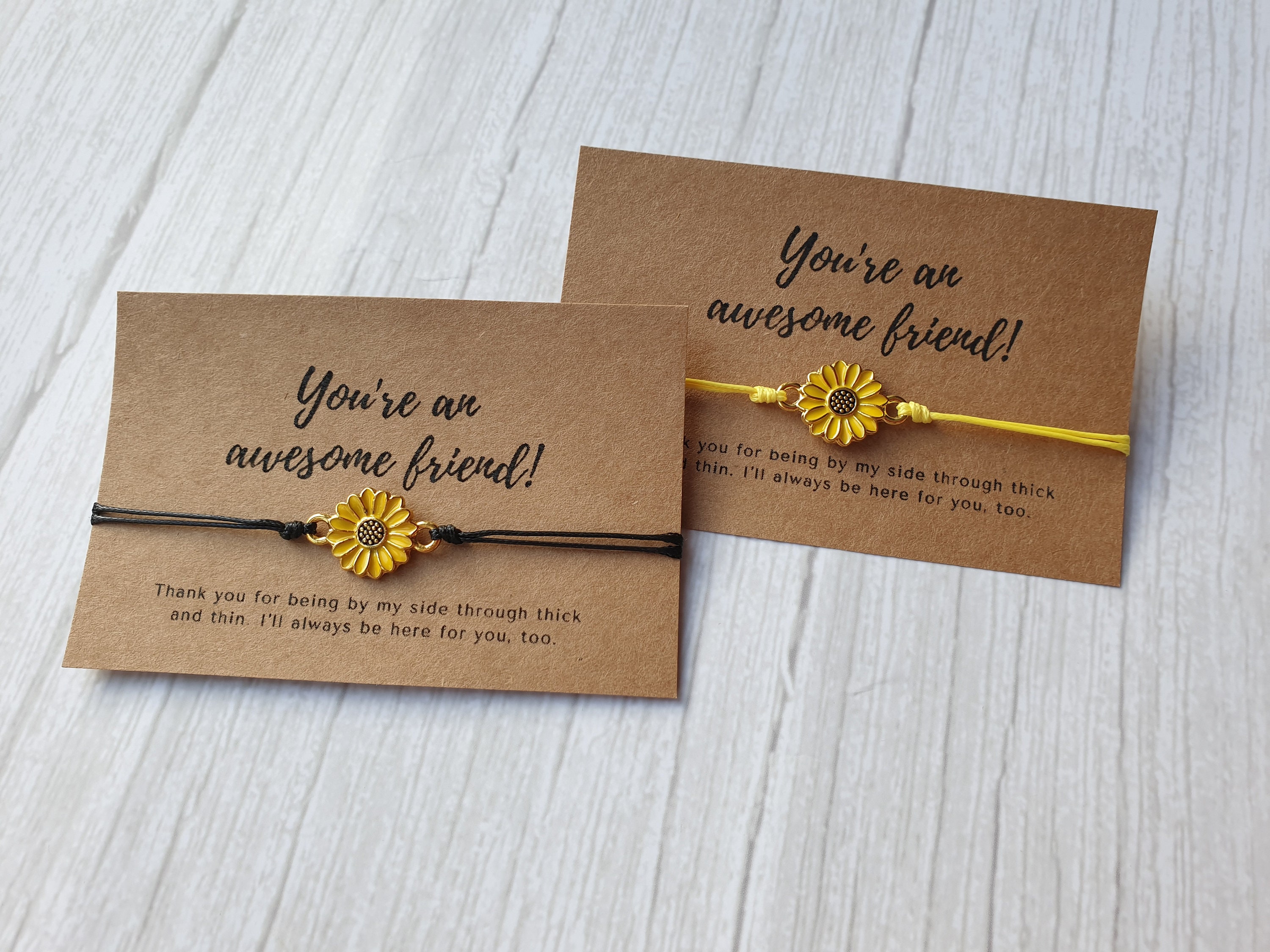 Sunflower on sale friend bracelet