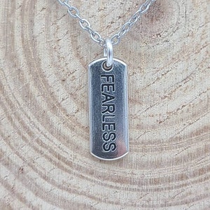 Fearless Silver Tone Necklace