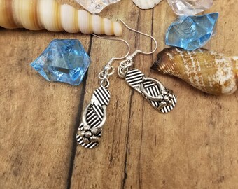 Silver-Tone Sandle Earrings