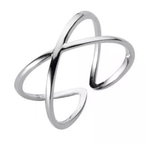Sterling Silver Criss Cross Ring