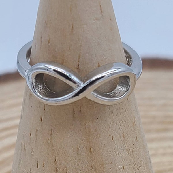 Silver Tone Infinity Band Stainless Steel