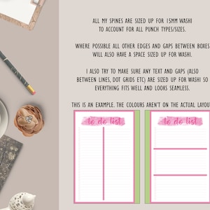 May include: Two printable to-do list templates with pink watercolor accents and the text "to do list" in pink. The templates have a green and pink border.
