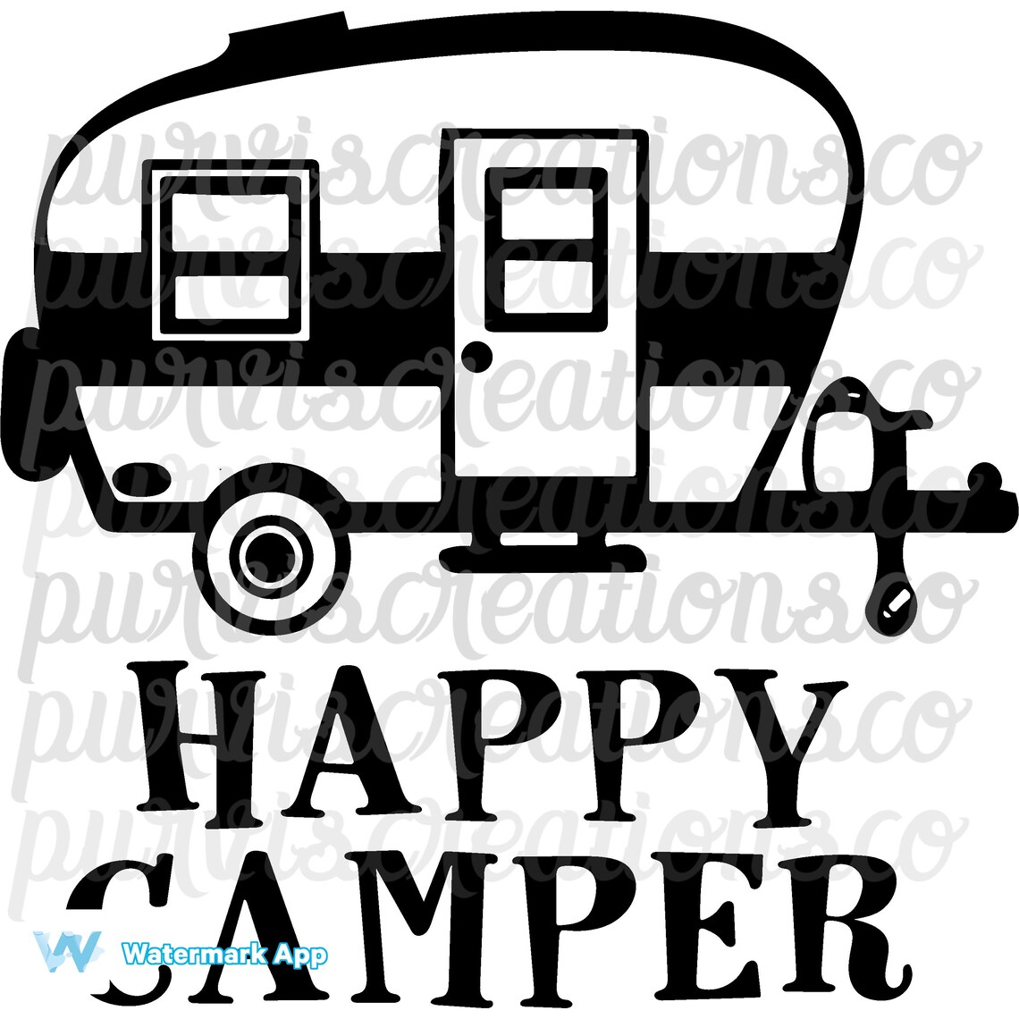 Happy Camper Svg - Etsy