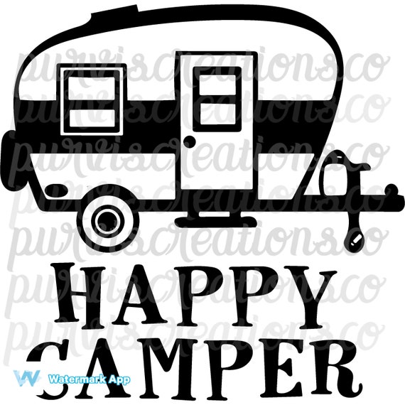 Happy Camper Svg - Etsy