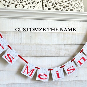 Teacher name banner, teacher classroom name banner, Classroom decorations, apple, Teach name sign, custom