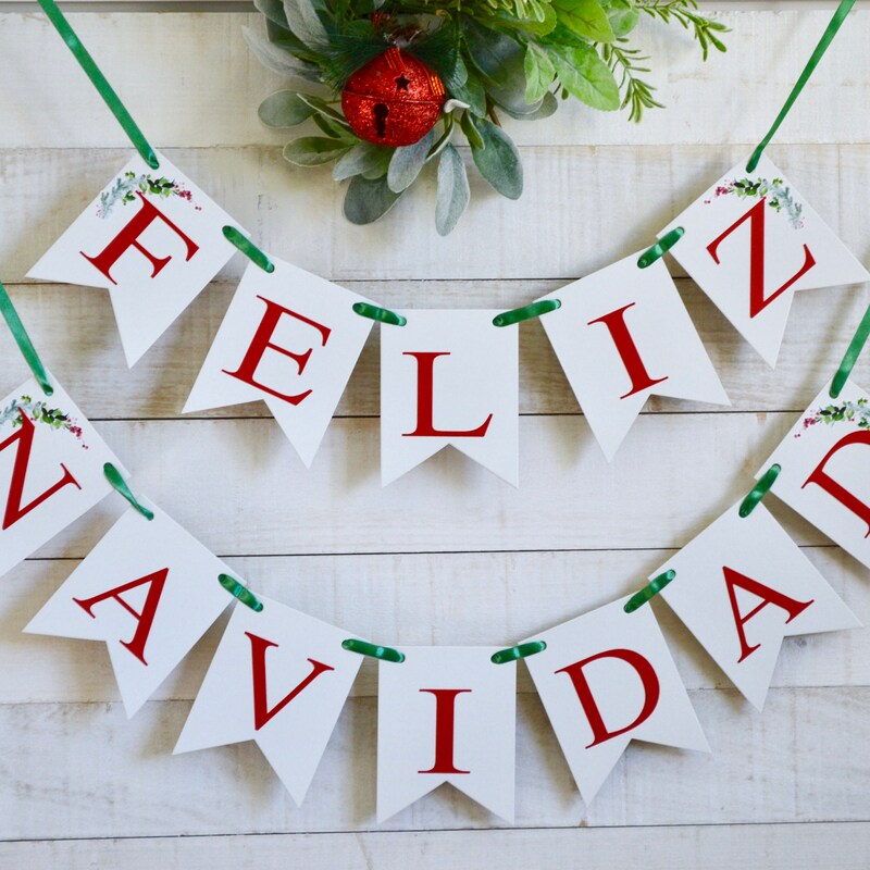 Feliz Navidad Banner - Etsy