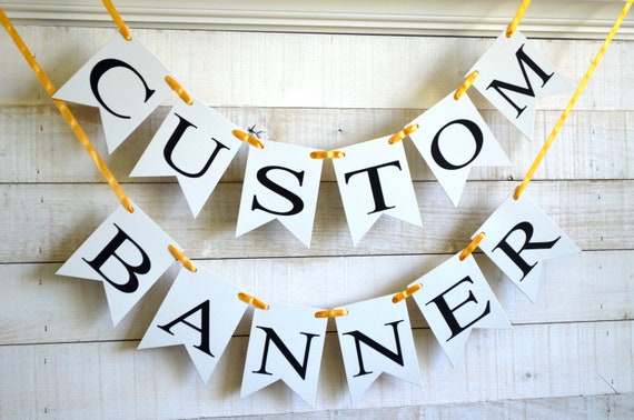 Custom Banner Personalized Banner Design Your Own Banner Etsy