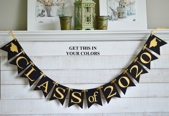 Class of 2020 graduation party decorations, Class Reunion Banner, Customized graduation decorations, Personalized graduation decor Il_570xn