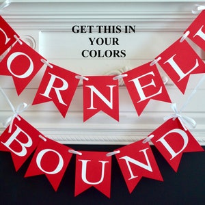 College Bound Banner, Personalized College Banner, Customized College name banner, High School graduation banners