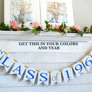 Class Reunion banner, graduation banner, customized class reunion decorations, high school grad year banner