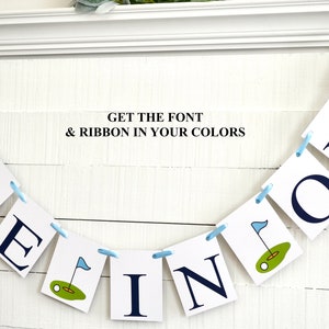 Hole In One Banner: Golf 1st Birthday Party Decorations