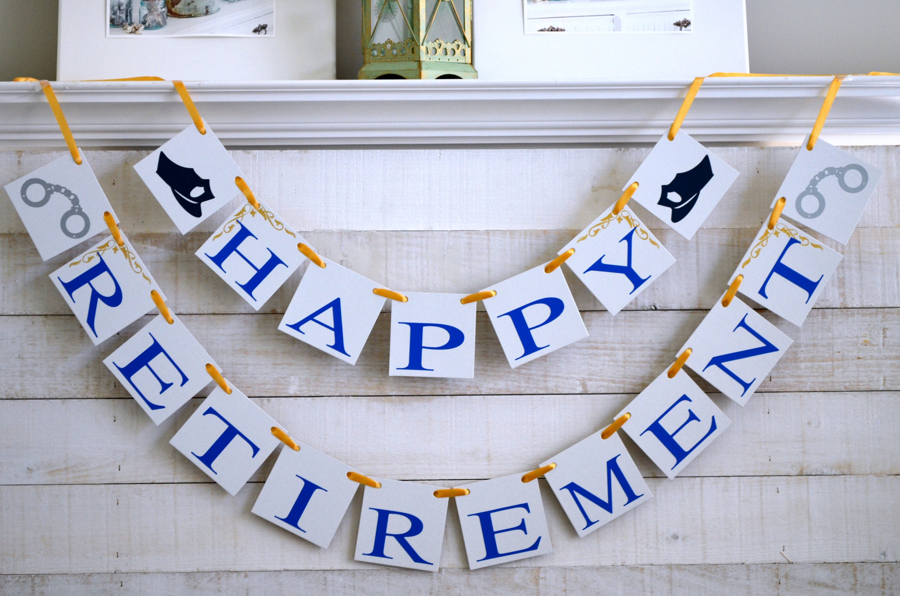 Police Officer Happy Retirement Banner Police Retirement - Etsy Singapore