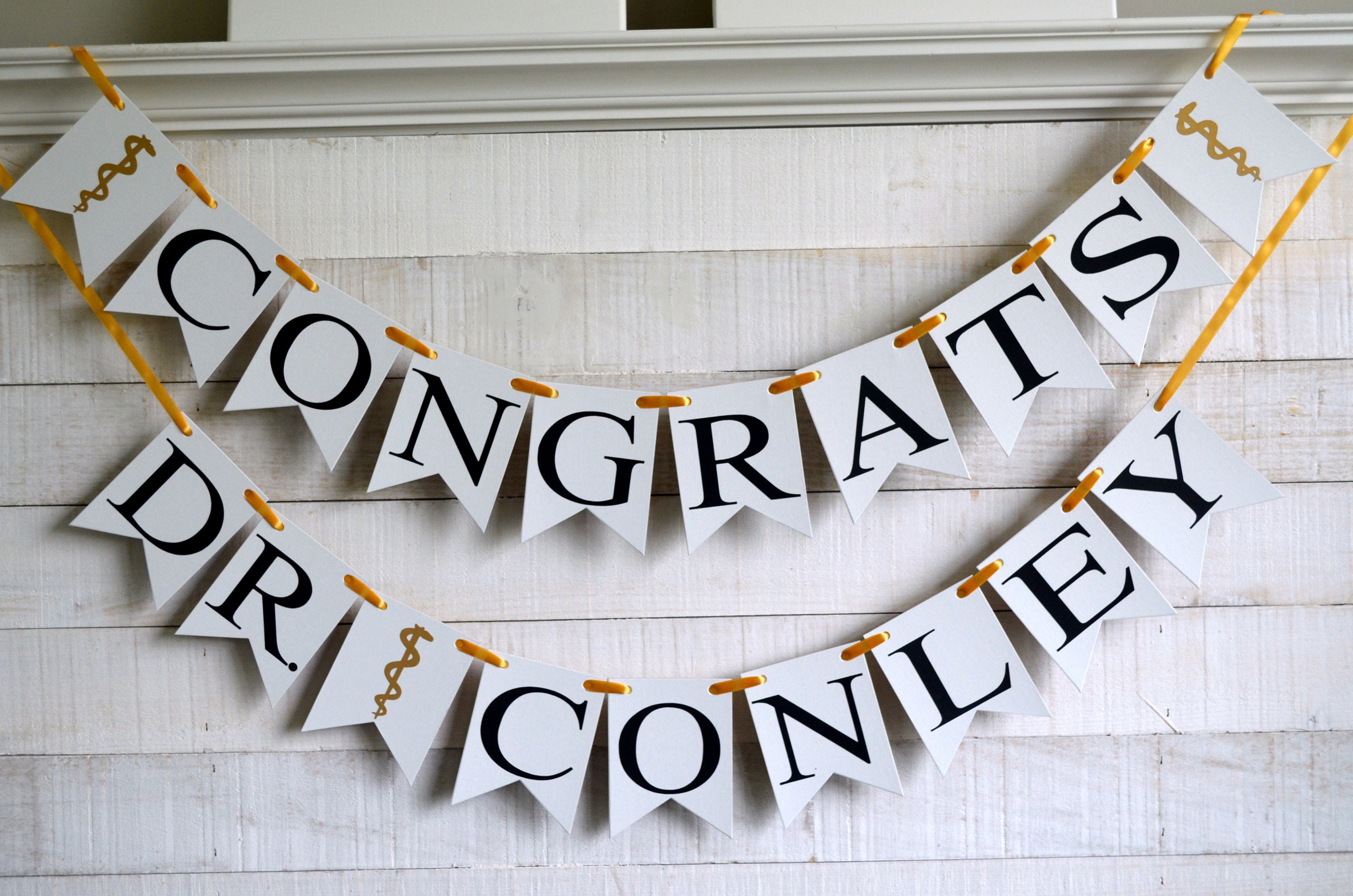 Congrats Doctor Banner Congrats Dr. Med School Graduation - Etsy