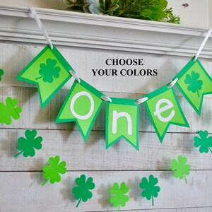 St Patricks first birthday, Shamrock 1st Birthday, I am one, shamrock birthday party decorations, shamrock birthday banner, first birthday