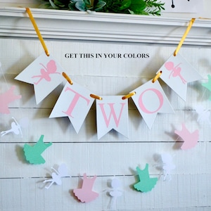 TUTU cute birthday banner, Two highchair banner, Tutu Birthday banner, Ballerina 2nd Birthday, Tutu Party decorations