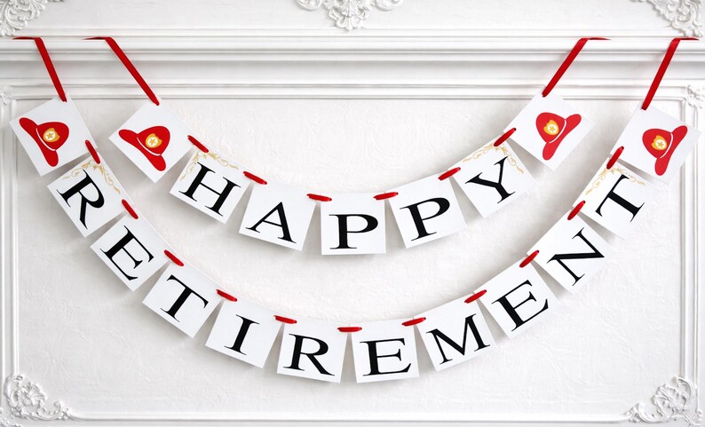 Firefighter Happy Retirement Banner | Fire Dept Retirement Party Garland Bild 3