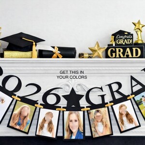 2026 Graduation Photo Banner, DIY Keepsake, Grad Party Decoration image 3