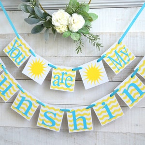 You are my sunshine Banner, You are my sunshine sign, sunshine Baby Shower, Nursery Decor, Sunshine Baby Shower Decoration image 7